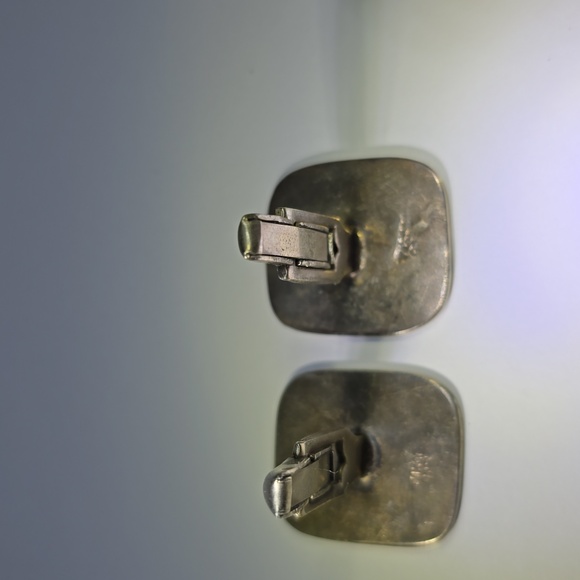 Vintage Sterling Taxco Casandros Cufflinks with Abstract Aztec Bird Design - Picture 9 of 13